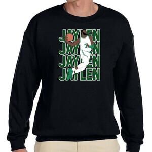Boston Celtics Jaylen Brown Basketball Fan Crewneck Sweatshirt